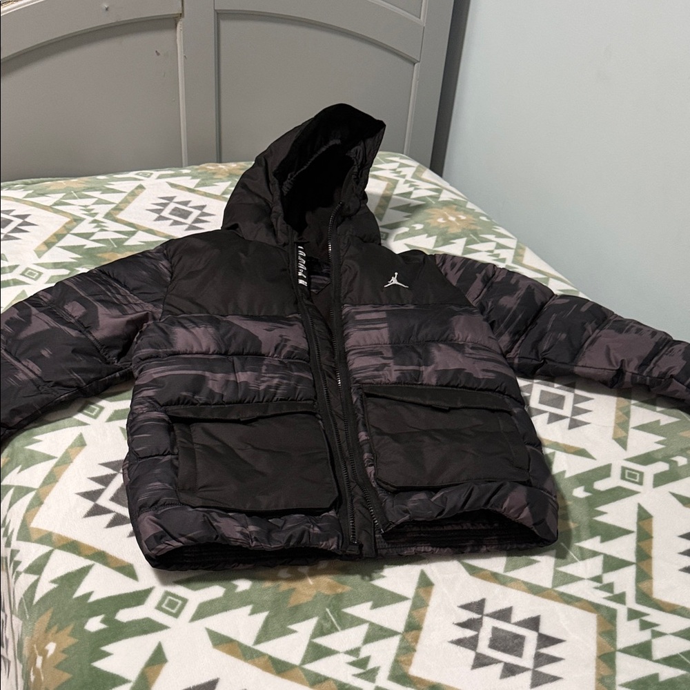 Jordan Kids Black and Gray Jacket